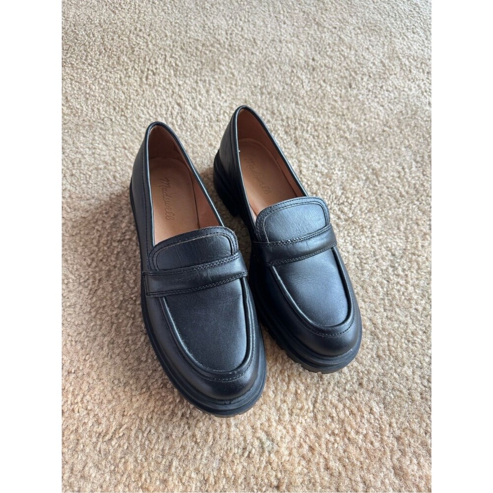 Madewell The Bradley Lugsole Loafer Leather Black 8